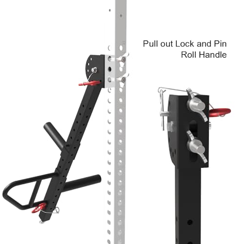 Folding Wall Mounted Squat Rack with Pull-Up Bar I4779