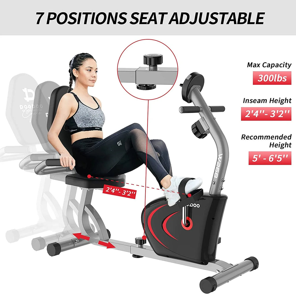 Recumbent Exercise Bike Magnetic Resistance P35921