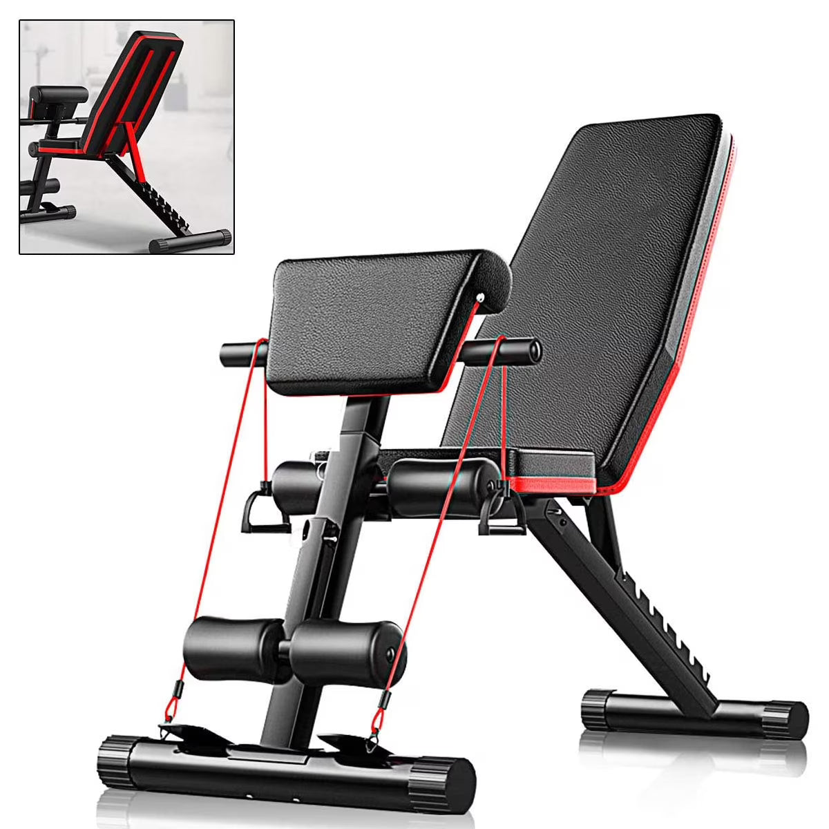 Adjustable Weight Bench Incline Decline Foldable Workout Equipment L4566