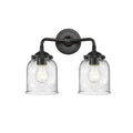 13 inch 2 Light Bath Vanity Oil Rubbed Bronze with Seedy Glass U61563