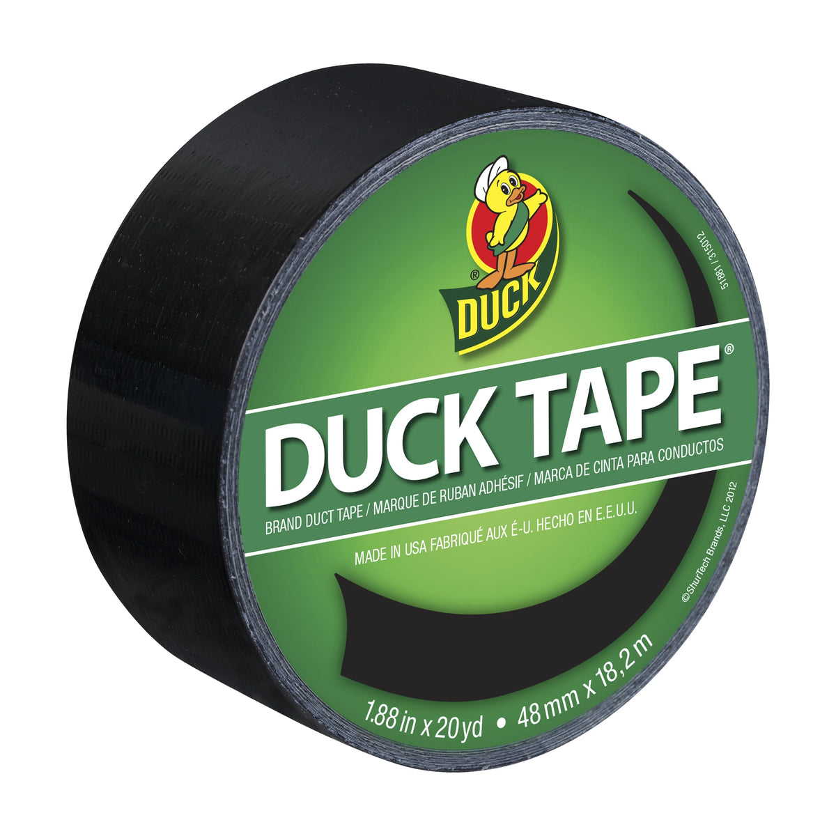 Black Colored Duct Tape, 6 Pack H791142
