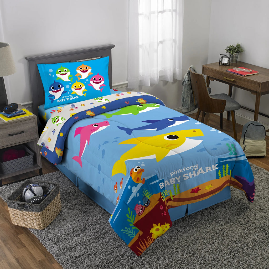 2-Piece Twin/Full Comforter Set, Reversible, Microfiber L4523