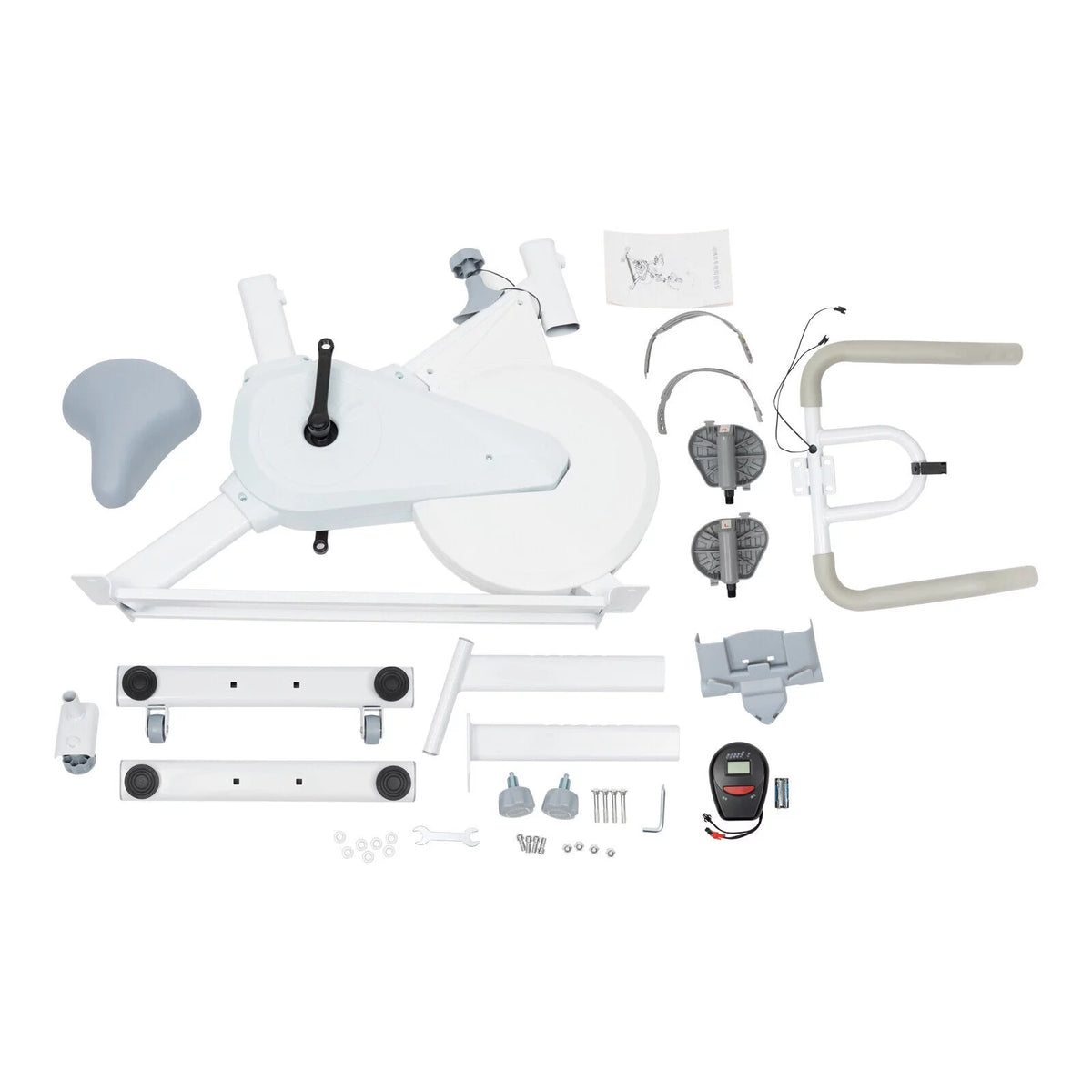 Indoor Cycling Exercise Bike White U822727