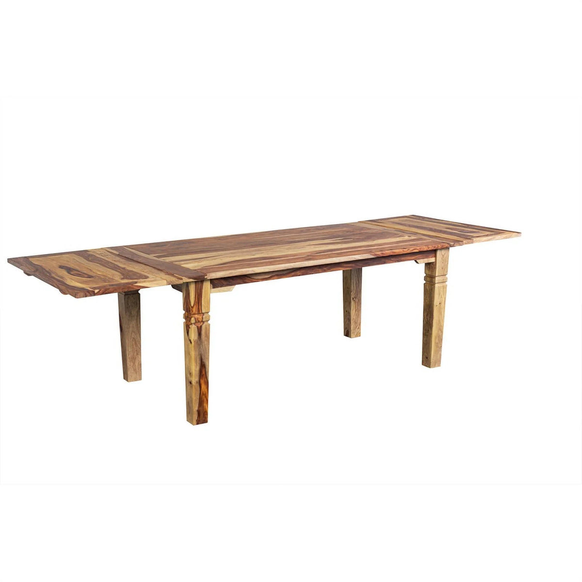 Solid Wood Rectangular Dining Table with Extension Leaves E25545