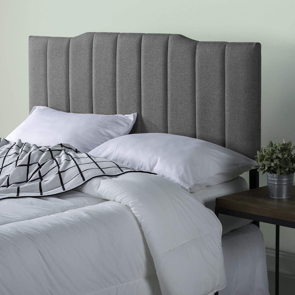 Queen Gray Upholstered Headboard Q7971