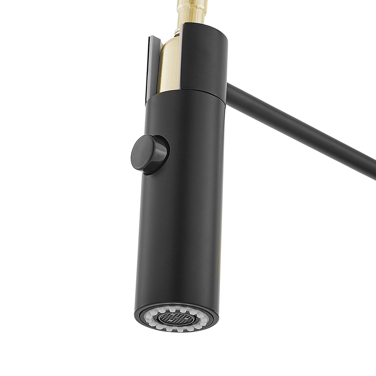 Brushed Gold/Black Pull Out Single Handle Kitchen Faucet L8788