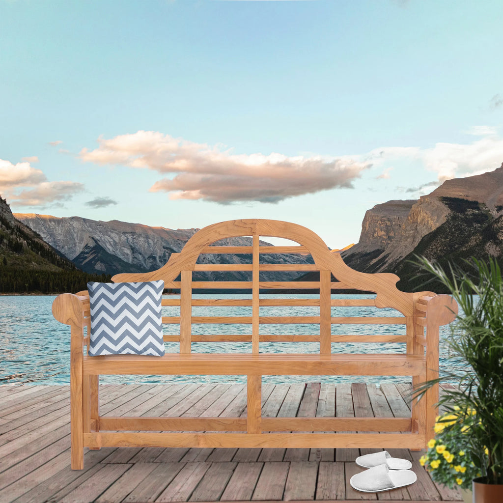 Teak Wood Double Outdoor Bench E390