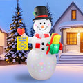 360° Rotating LED Lights 5ft Inflatable Snowman K6132