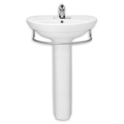 White Pedestal Sink H39926