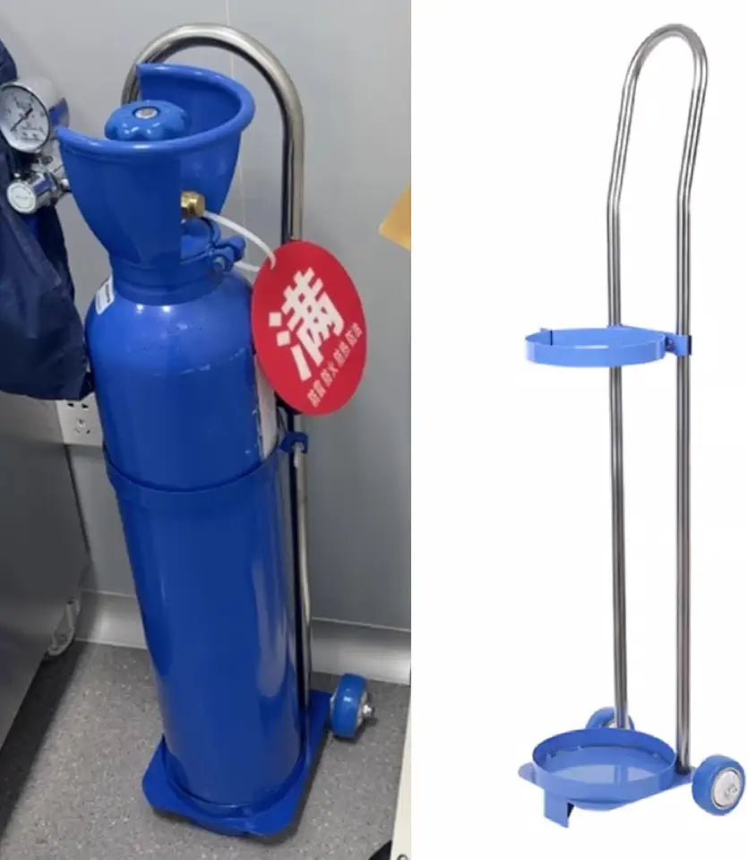 Metal Oxygen Tank Cart K7705