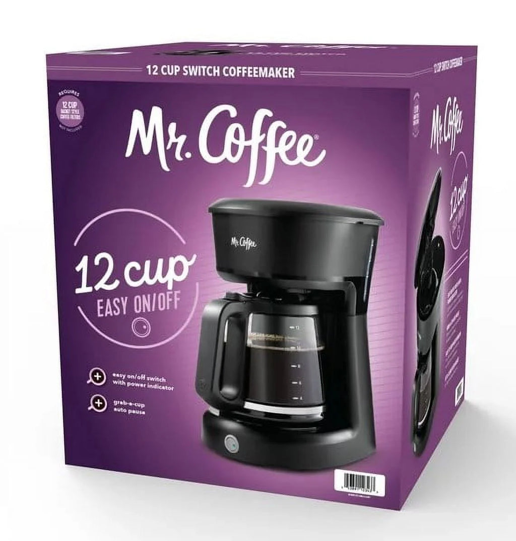 12-Cup Switch Coffee Maker, Black H6246