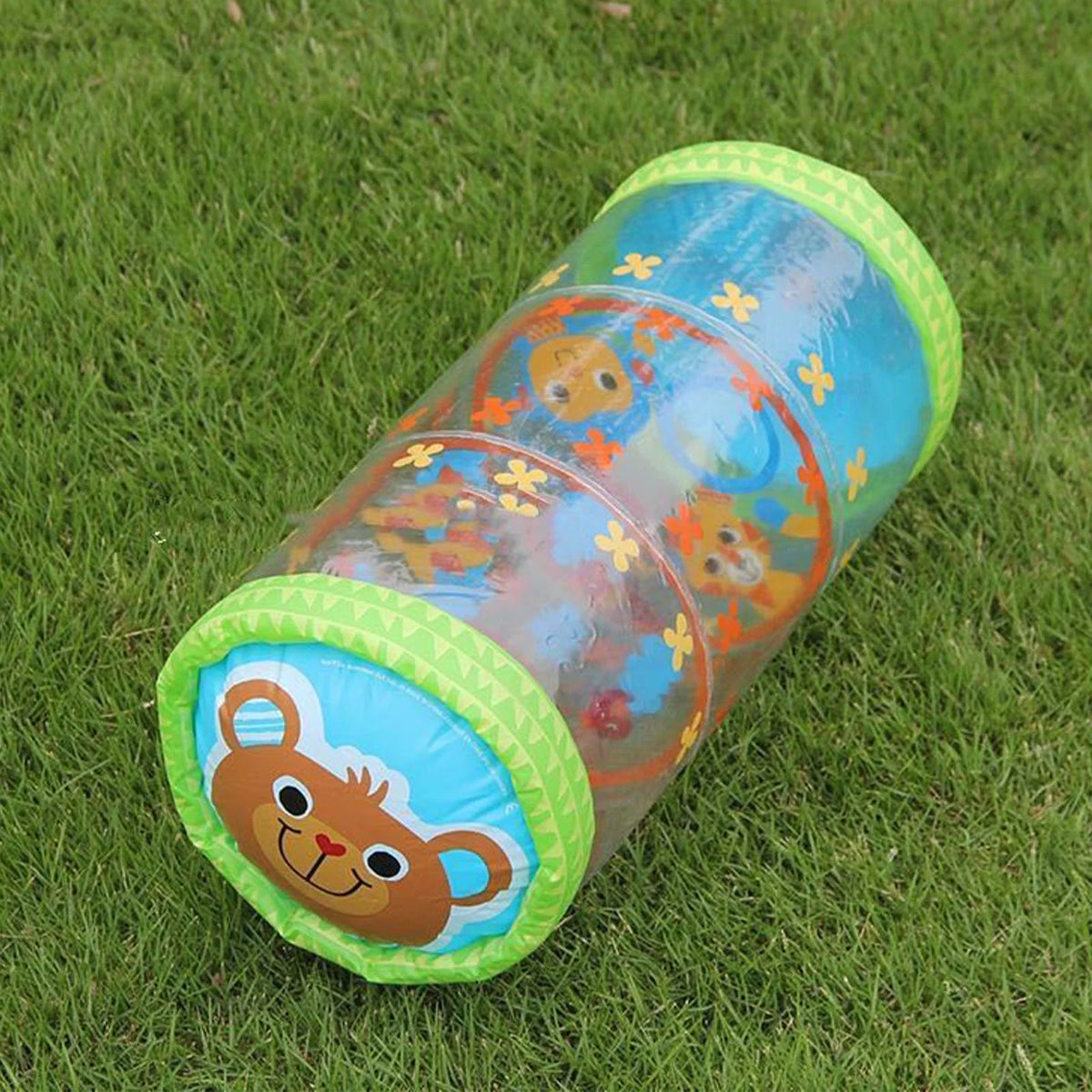 Inflatable Baby Walker Crawling Toy with Bell D390361