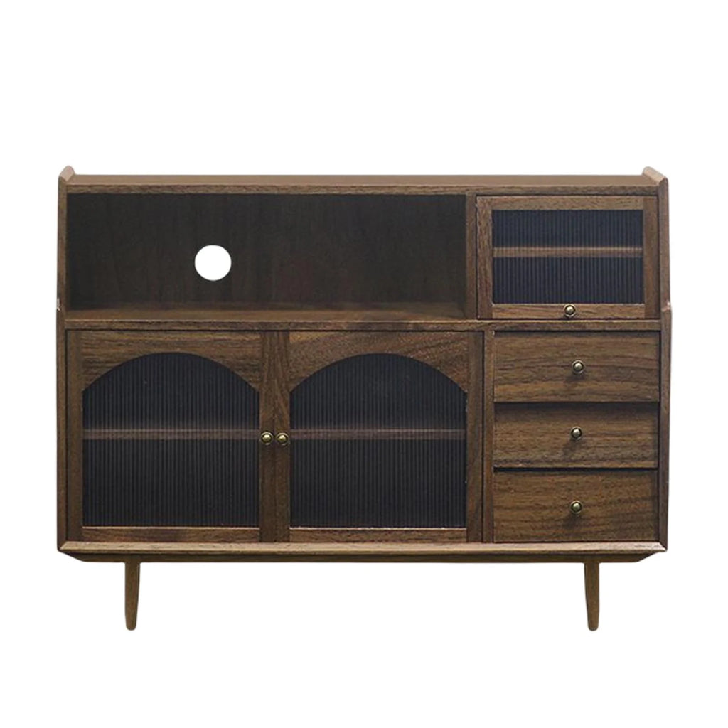 Walnut Dollhouse Miniature Sideboard Cabinet B10436