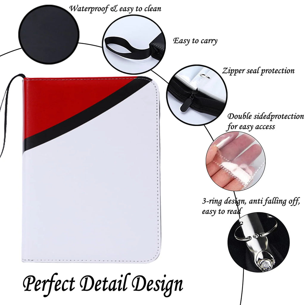 Black 4-Pocket Trading Card Binder Y7669
