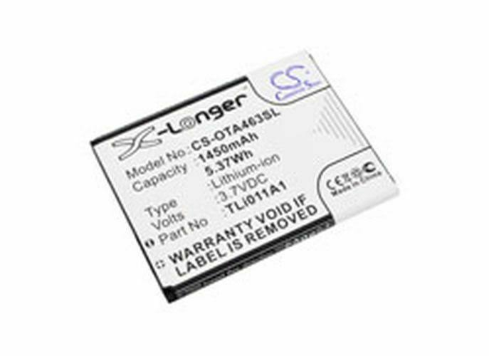 Replacement Battery for Alcatel A463 3.70V X66121