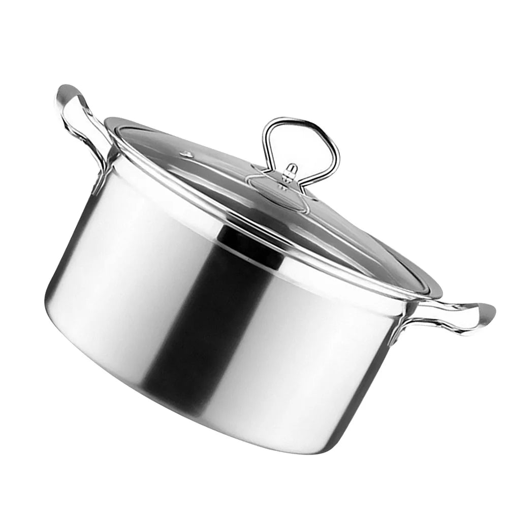 1Pc Stainless Steel Milk Pot Soup Pot Hot Pot T977408