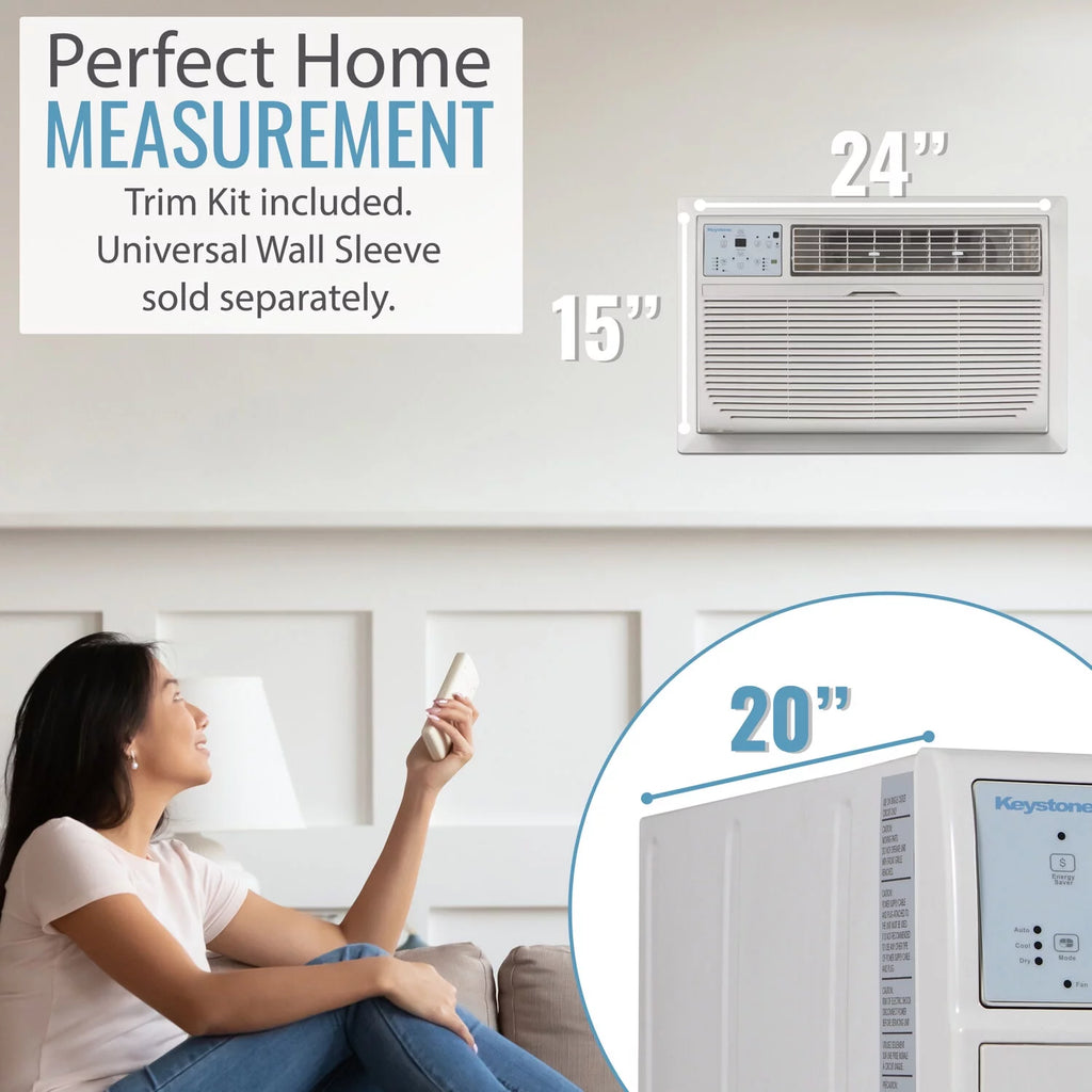 10,000 BTU 115-Volt Through-the-Wall Air Conditioner with Remote, White W932577