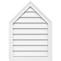 14x22W x 30x22H Peaked Top Surface Mount PVC Gable Vent W179