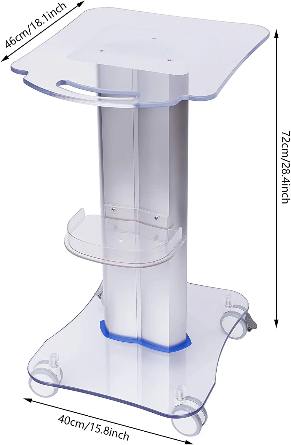 3-Tiers Rolling Cart Beauty Trolley A879
