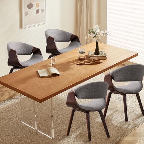 White Upholstered Butterfly Accent Chair with Wood Legs S13362