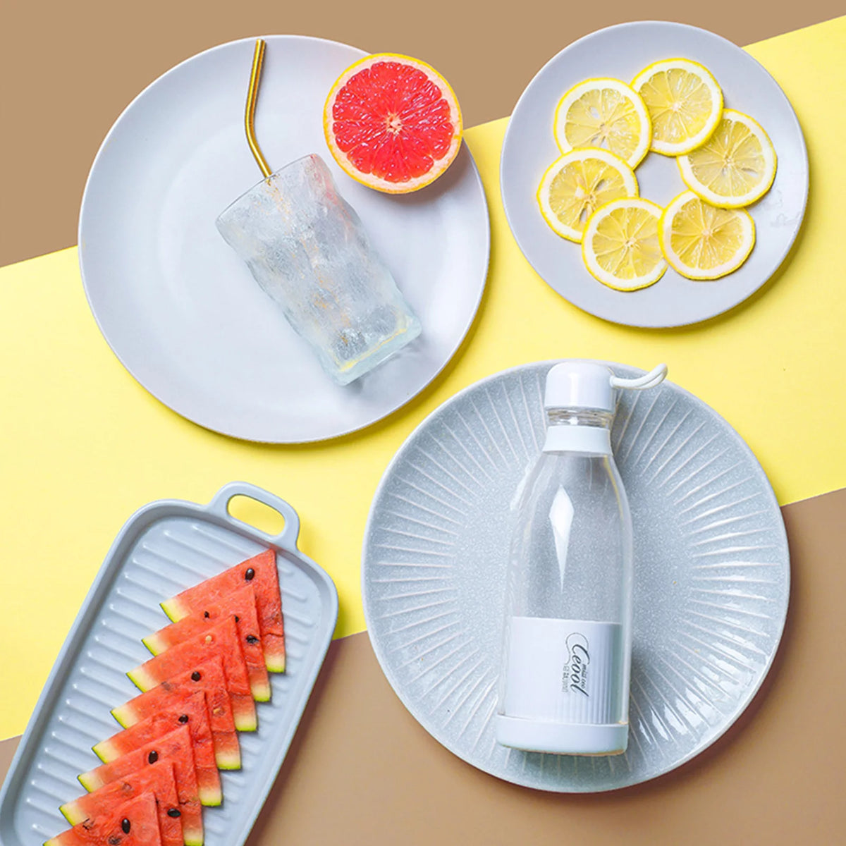 300mL Portable Electric Juicer Cup USB Blender F68075