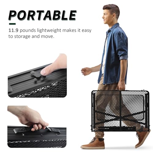Folding Grill Table with Adjustable Height D261830