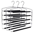 3 Multi-Bar Metal Pants Hangers with Non-Slip Foam Padding Q2274