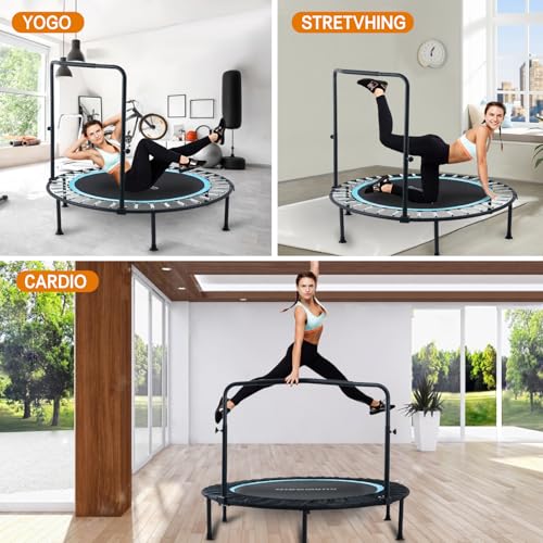 40"/48" 330 LBS Foldable Rebounder with Adjustable Foam Handle F998