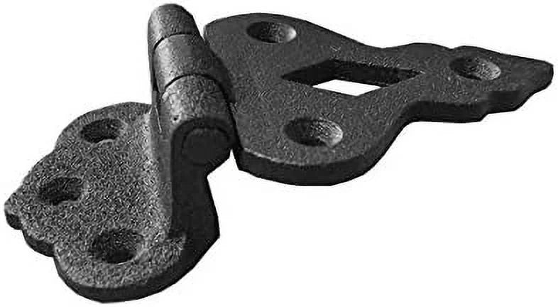 Black Wrought Iron 3/8 In. Offset Cabinet Hinge, Pack Of 4 S417575
