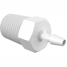 1/4-19 BSP to 5/32x22 Barbed Adapter, High Density Polyethylene J145