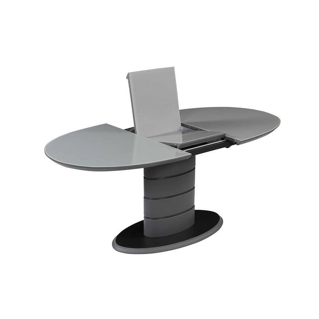 Matte Gray & Black Wood Dining Table I911881