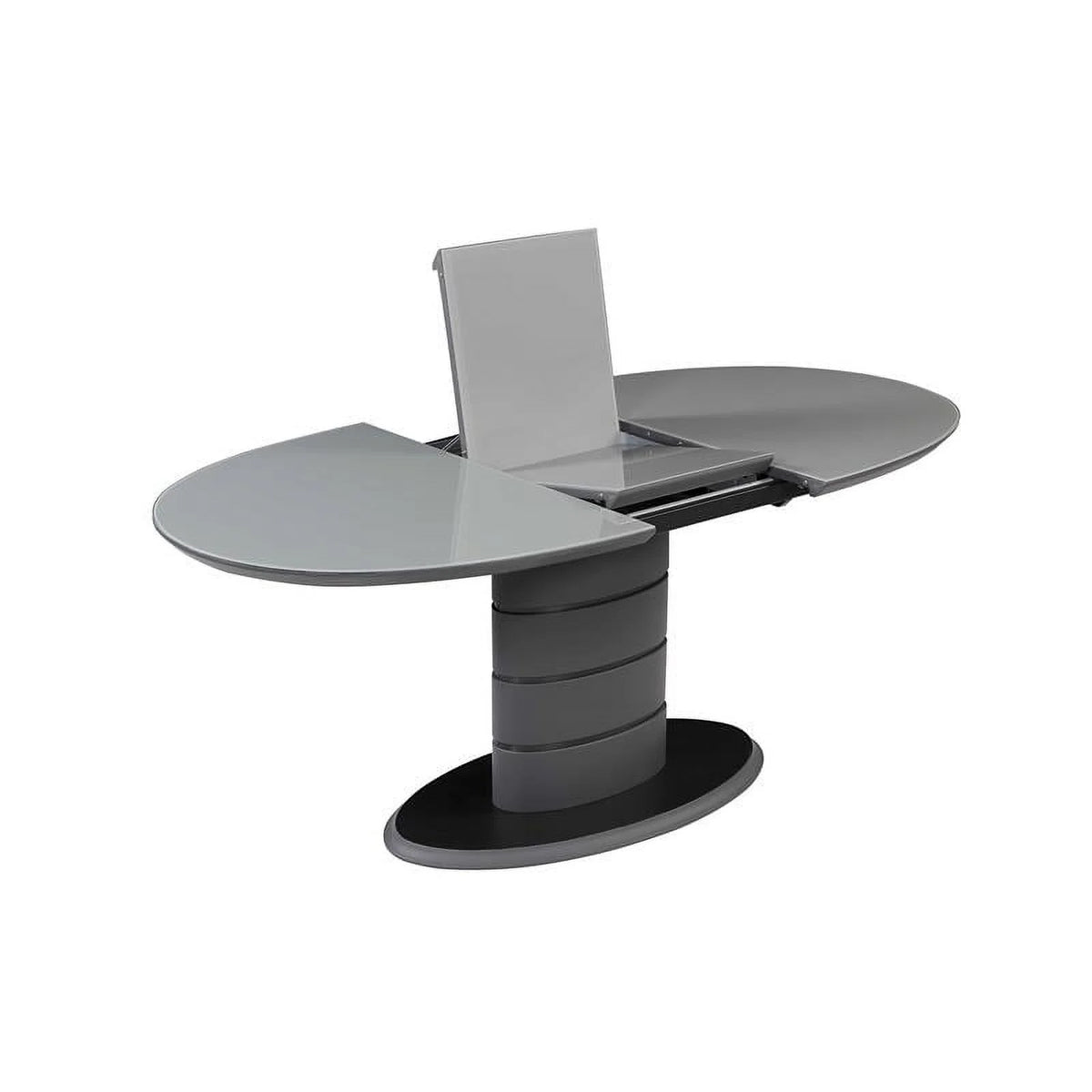 Matte Gray & Black Wood Dining Table I911881