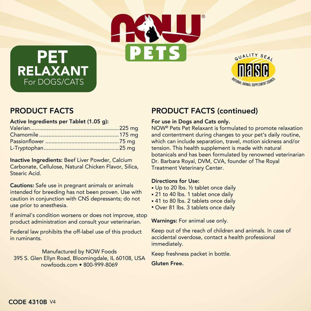 Pet Relaxant for Dogs/Cats P408173