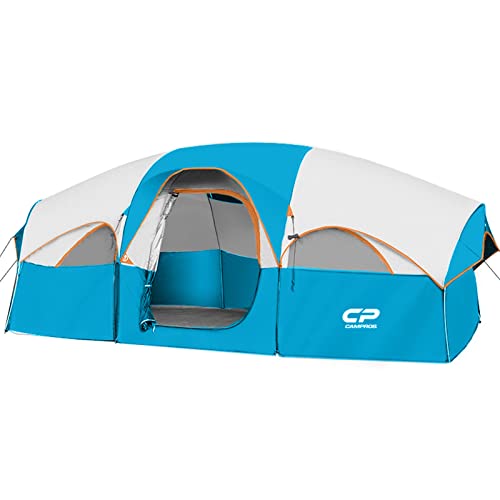 8 Person Weather Resistant Camping Tent with Carry Bag N338471
