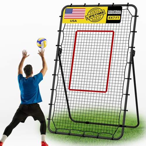 7x4 FT Adjustable Volleyball Rebounder Net C485948