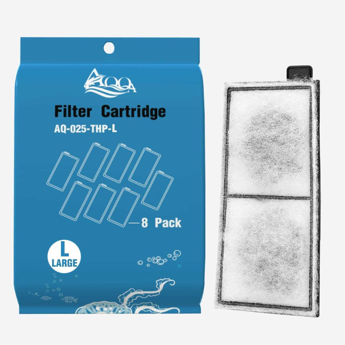 8 Pack Aquarium Filter Cartridge M7666