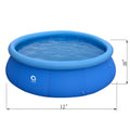 12 Ft x 30 Inflatable Swimming Pool W814661