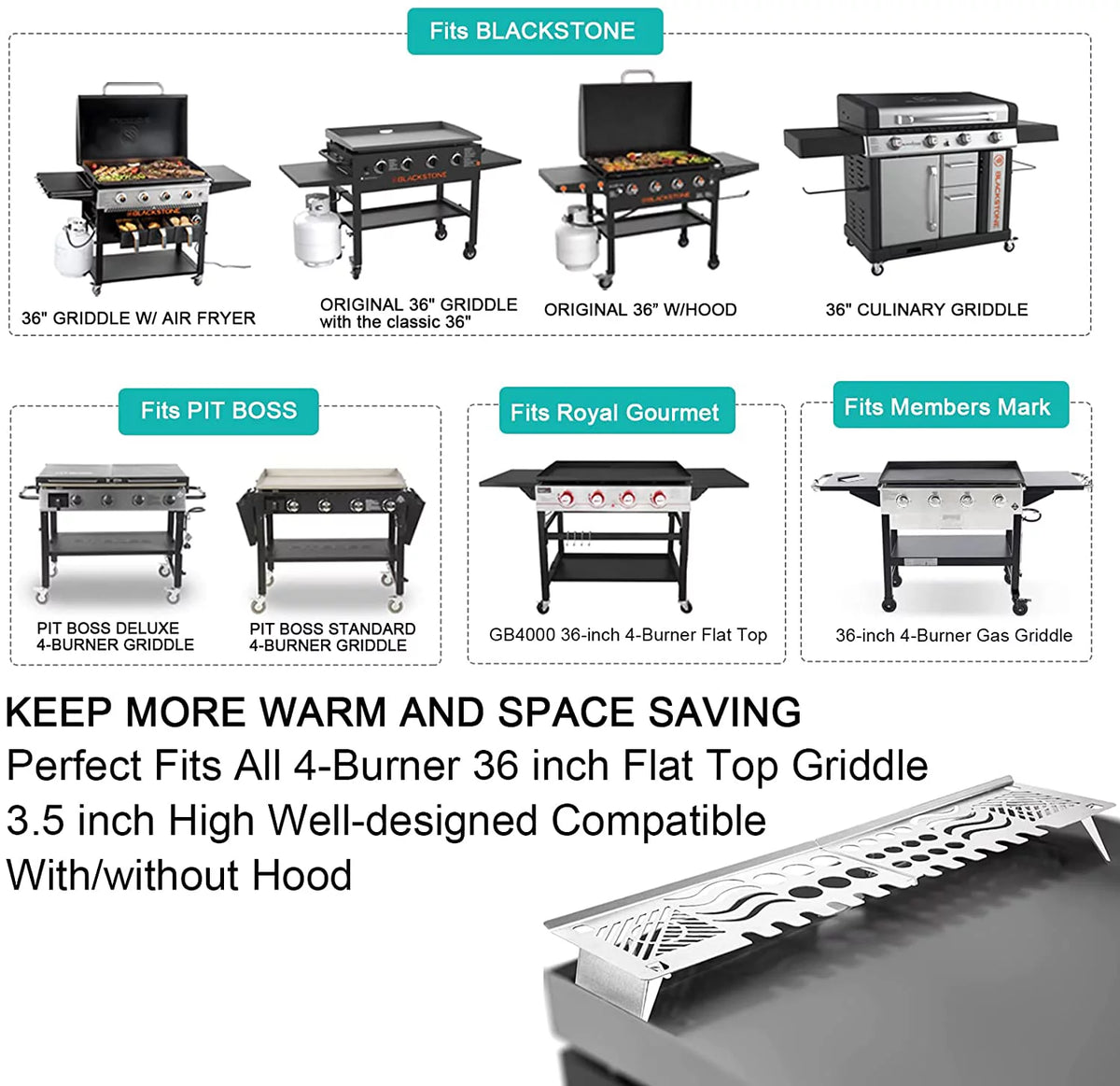 36" Griddle Warming Rack Z6659
