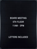 Black Letter Board with Letters 18"x24" Z146
