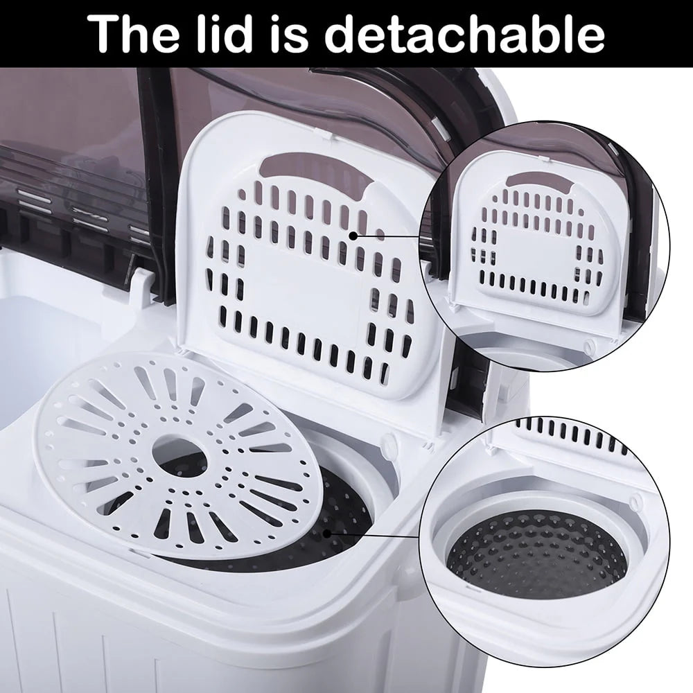 Portable Twin Tub Semi-Automatic Washing Machine D6621