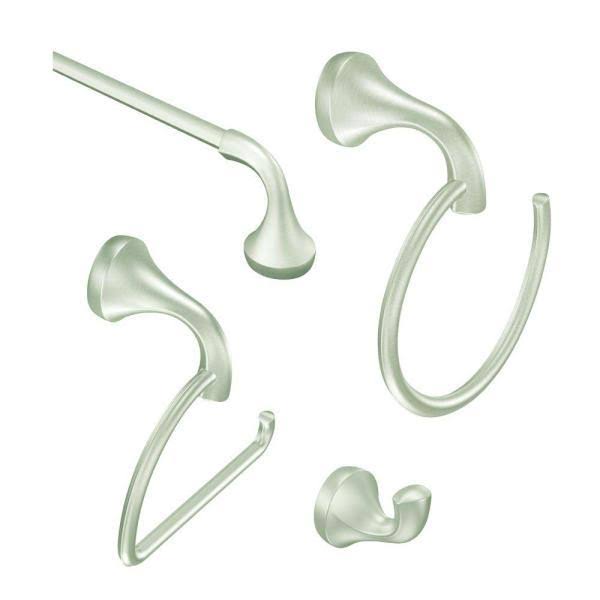 4-Piece Bath Hardware Set with 18 in. Towel Bar K16849