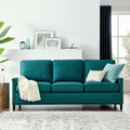 Teal Upholstered Fabric Sofa R929