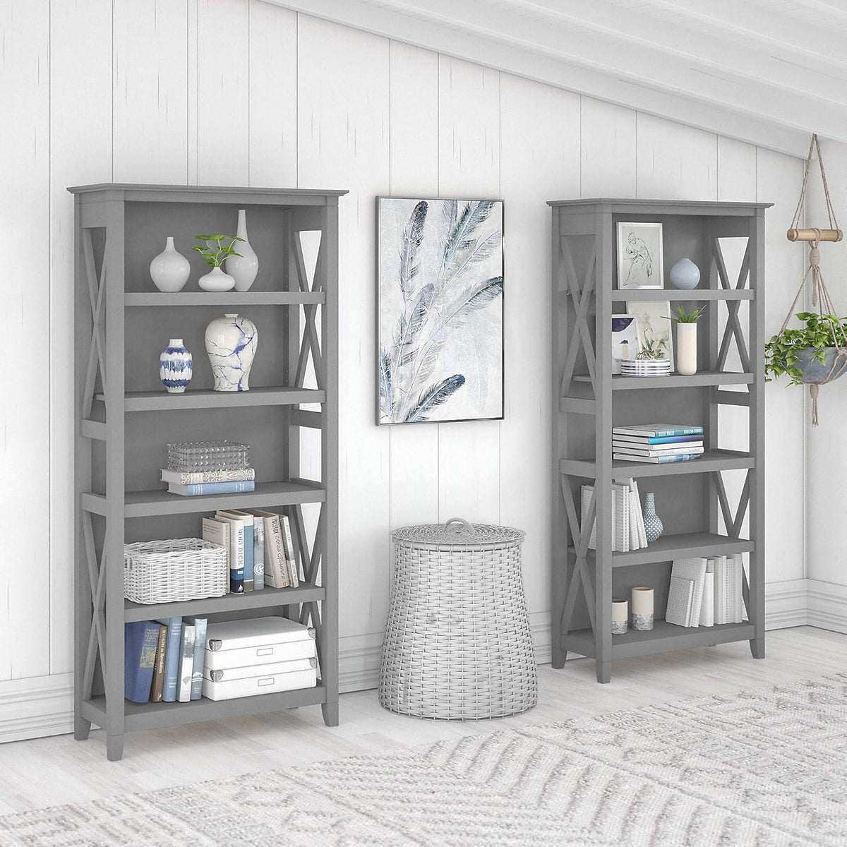 5 Shelf Bookcase Set Y584