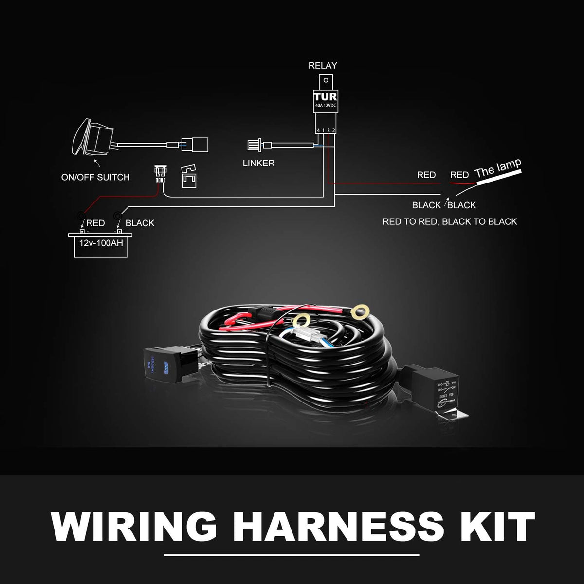 32Inch Curved LED Light Bar Kit with 2X 4Inch 60W LED Cube Light Pods Wiring Harness Spot Flood Combo Work Lights H295121