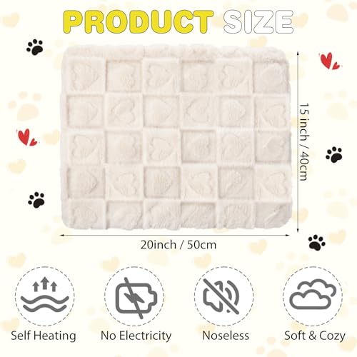 3 Pack Self Warming Cat Bed Mat 15 x 20 Inch Gray E623