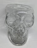 Light Up Skull 3 Wick Glass Candle Holder I859381