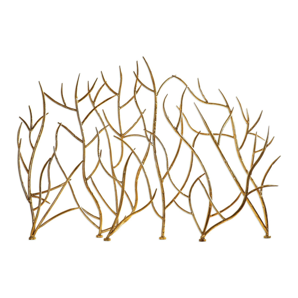 Iron Twig Metal Fireplace Screen W814