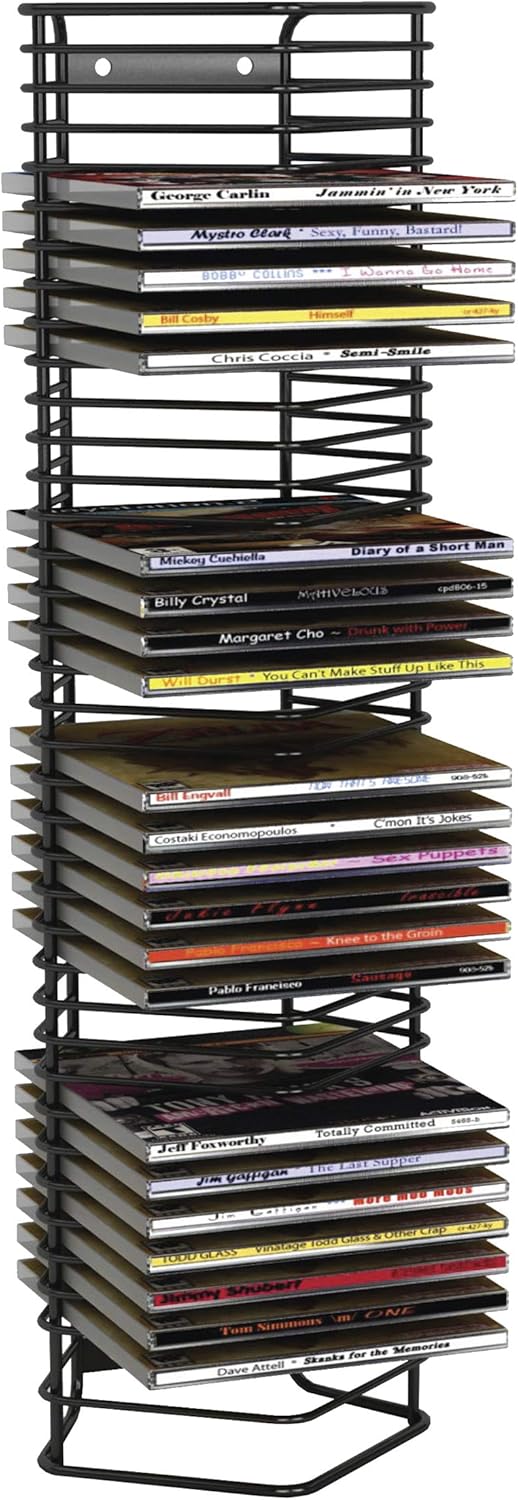 Matte Black Steel CD Tower G711991