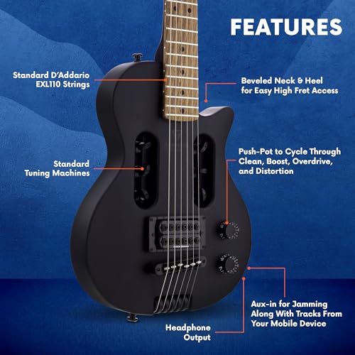 Black Matte Solid-Body Electric Guitar Q72616