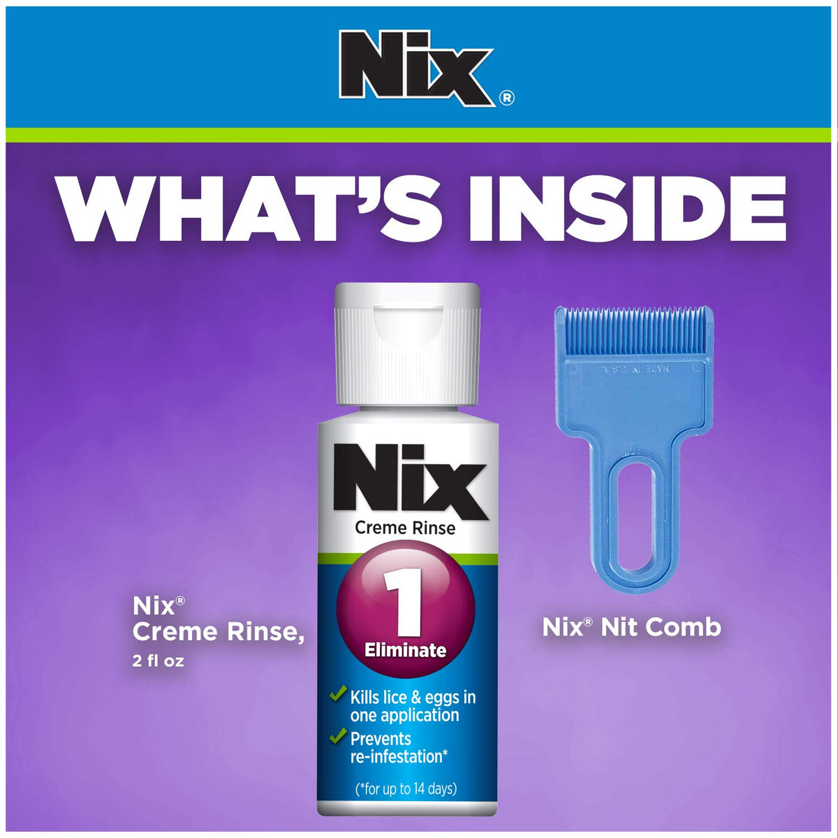 Extra Strength Lice Killing Creme Rinse and Lice Comb, 2 Fl Oz O233